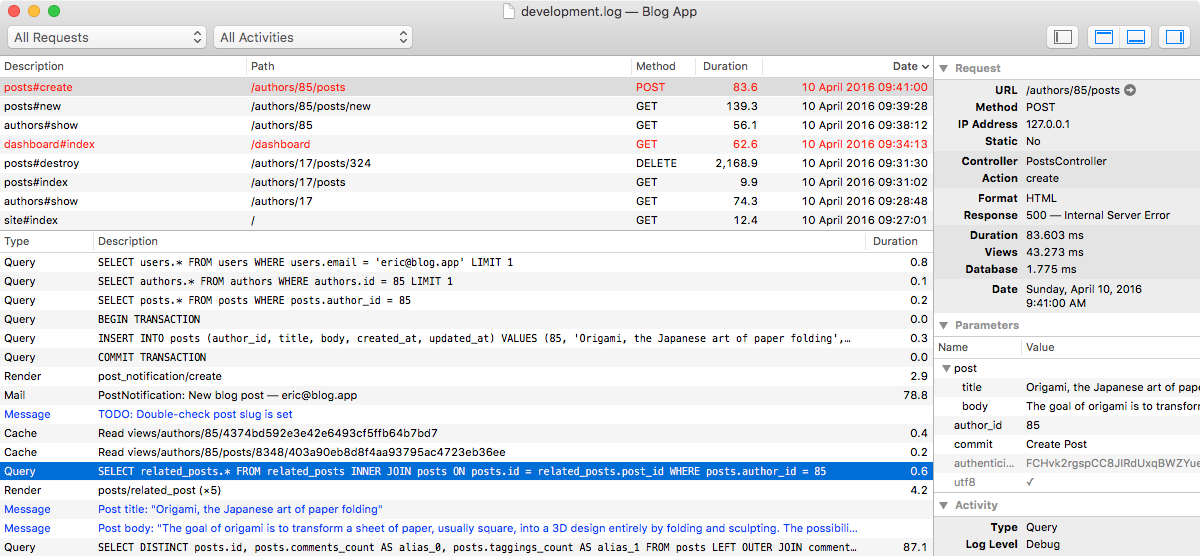 Filter Criteria Syntax — Conductor — A beautiful log file viewer for Rails